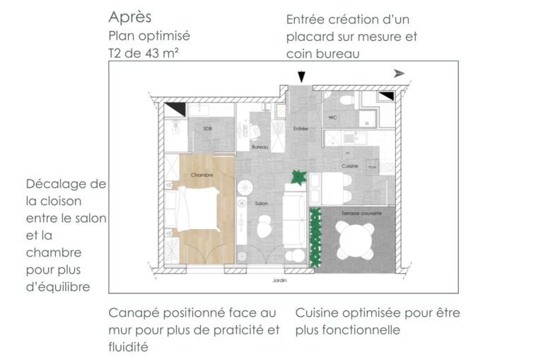 Plan VEFA optimisé pour un aménagement sur mesure