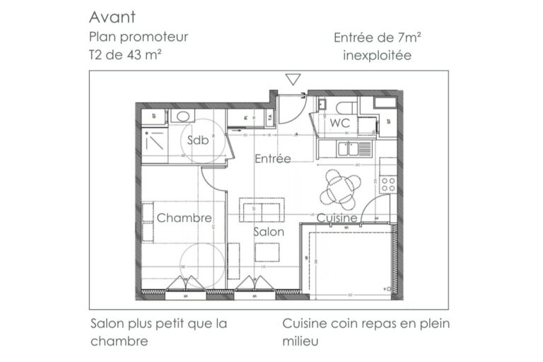 Plan VEFA optimisé pour un aménagement sur mesure