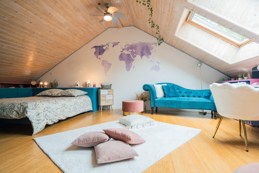 chambre sous pente sur mesure