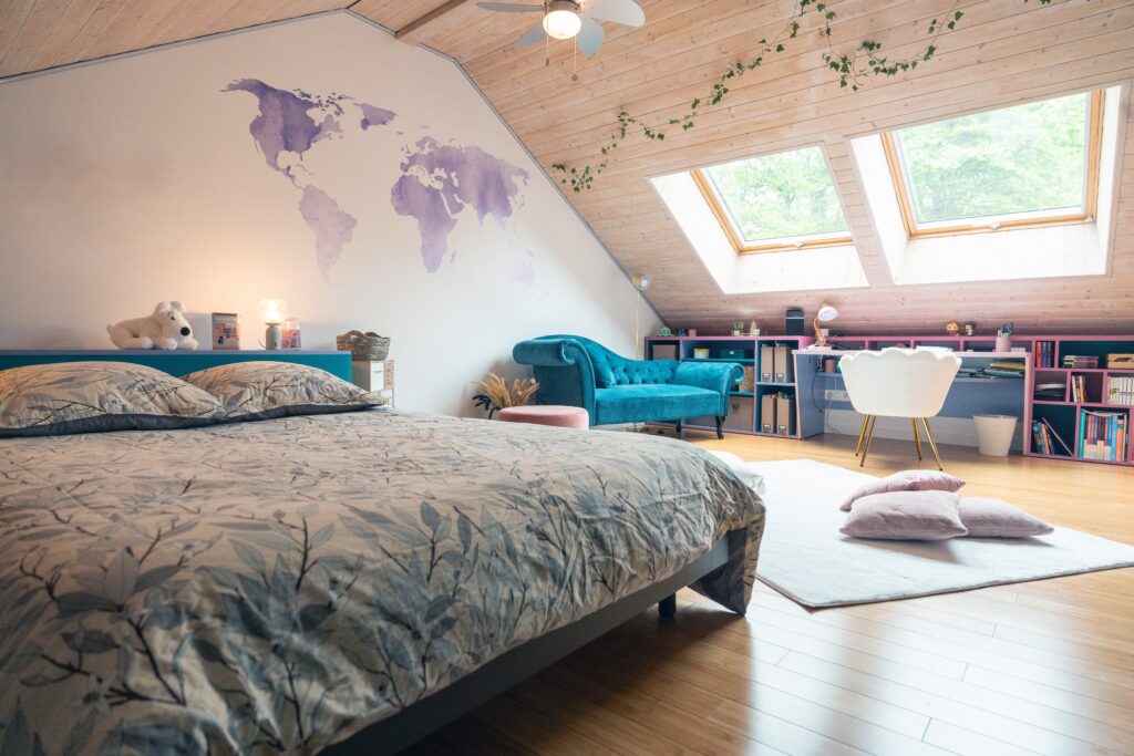 chambre sous pente sur mesure