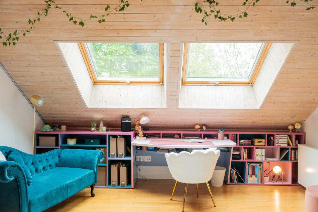 chambre sous pente sur mesure vue zone été