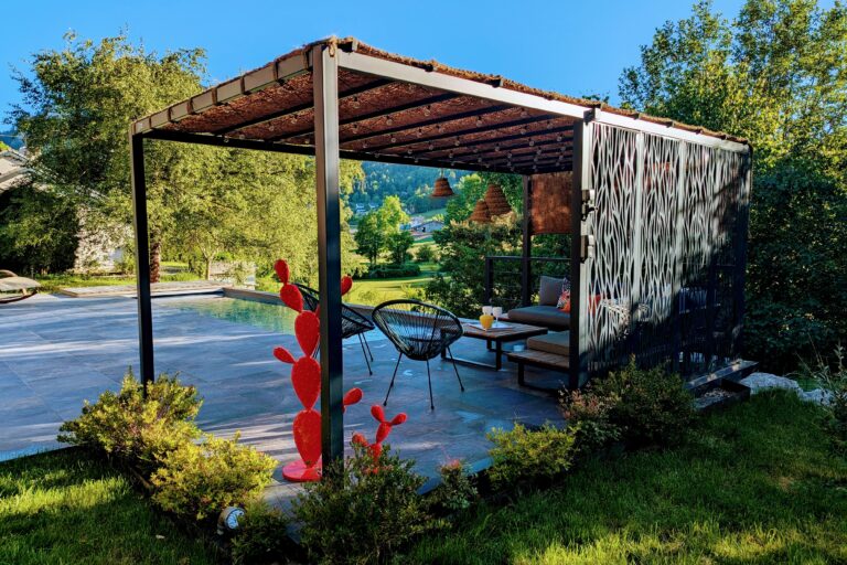 pergola sur mesure en acier