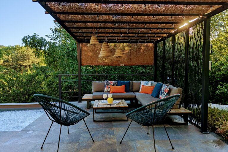 pergola sur mesure en acier